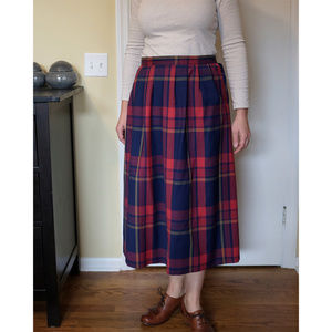 Vintage Pendleton Lightweight Wool Skirt - size 12